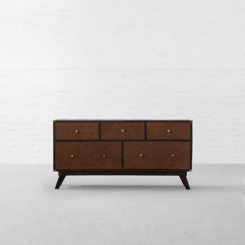 Colaba Leather Clad Chest of Drawers