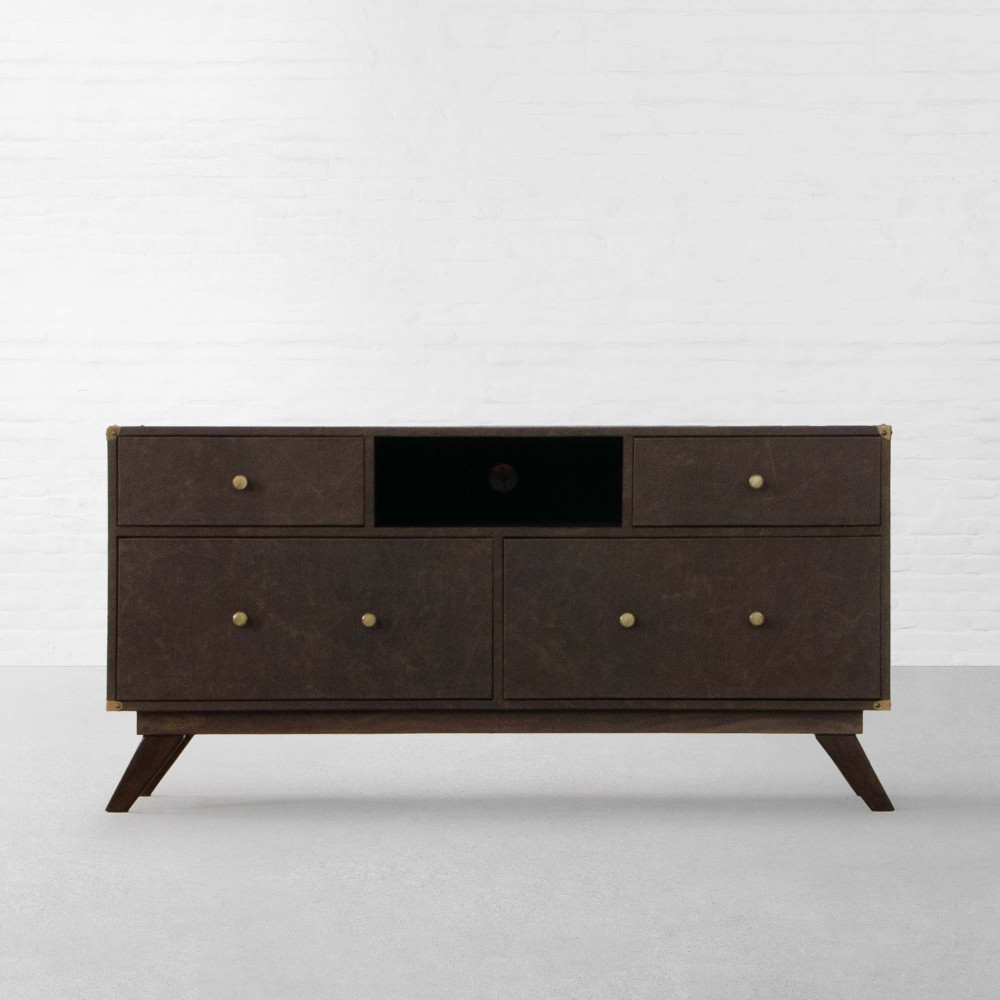 Colaba Leather TV Unit