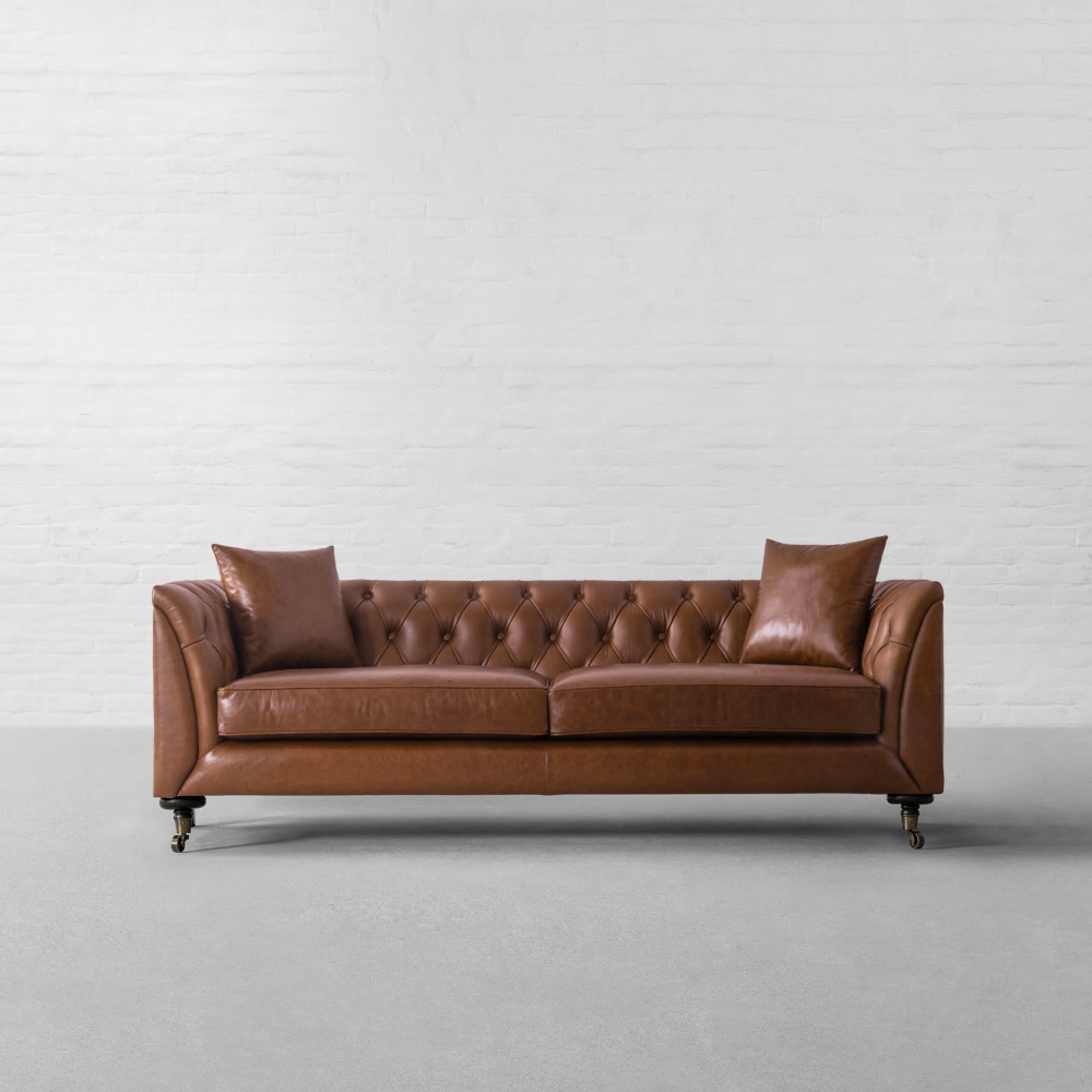 Richmond Tufted Leather Sofa Collection