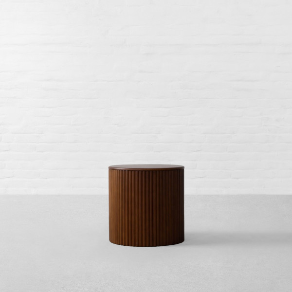 Cinema Wooden Side Table/ Ottoman