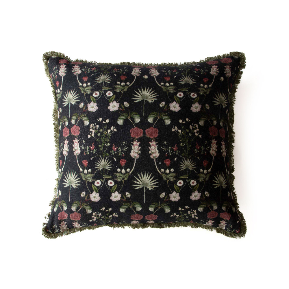 Starlings at the Rose Garden Cushion Cover-Night