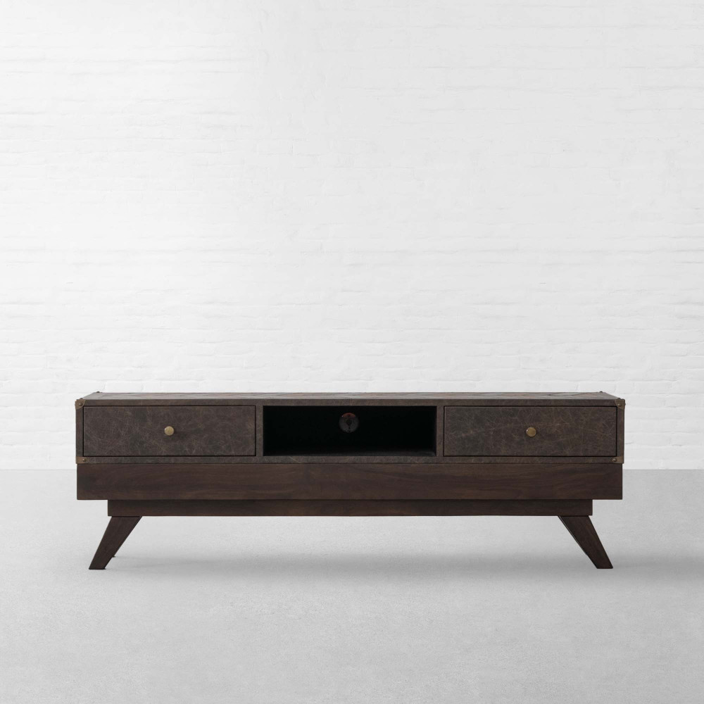 Bombay Leather TV Unit