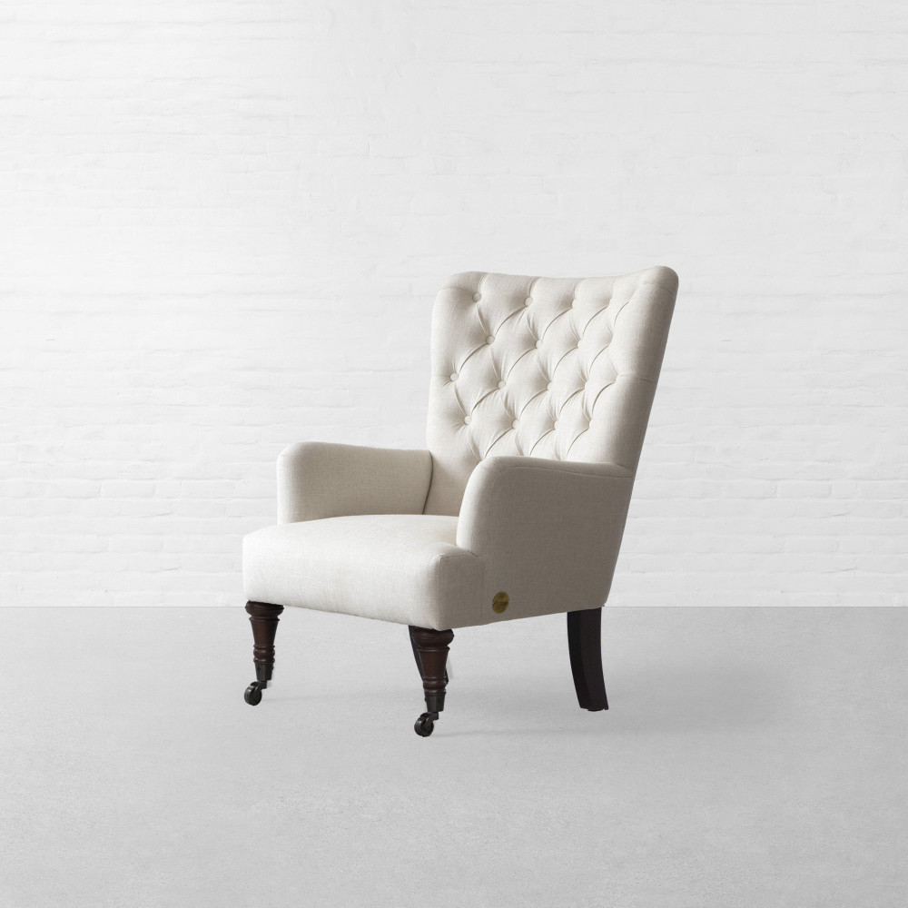 Munnar Tufted Fabric Armchair