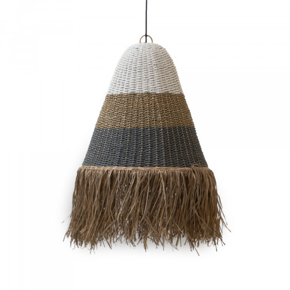 Lake Grass Bell Pendant Lamp with Tassel