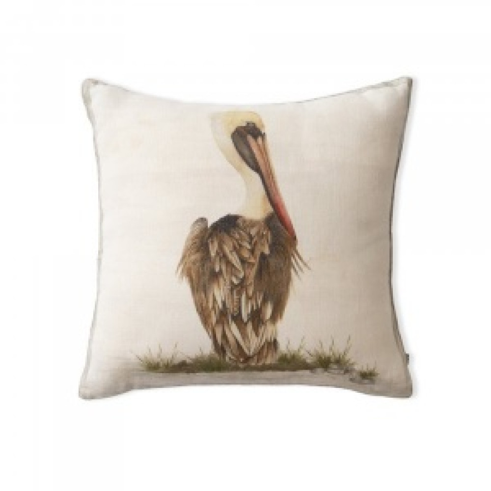 Perched Pelican Cushion Cover