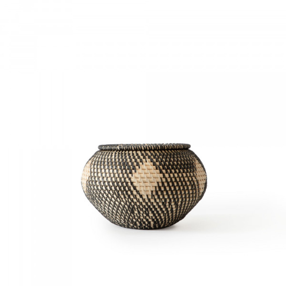 Malay Trinket Handwoven Bowl Ebony