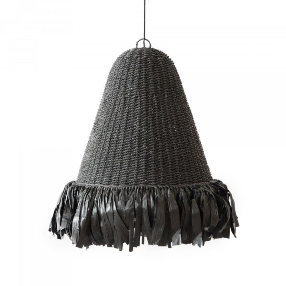 Bali Bistro Tassel Pendant-Black