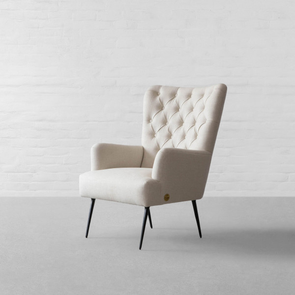 Melbourne Tufted Fabric Armchair