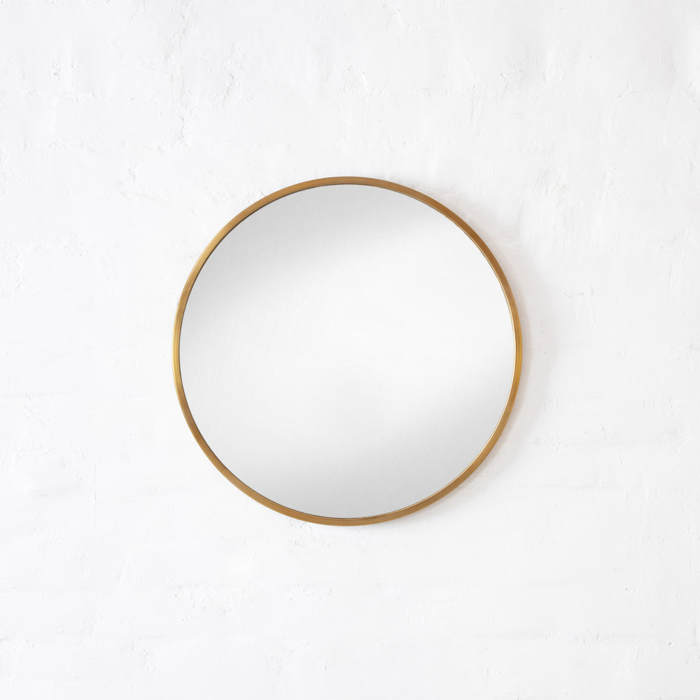 Perth Round Mirror–Antique Brass