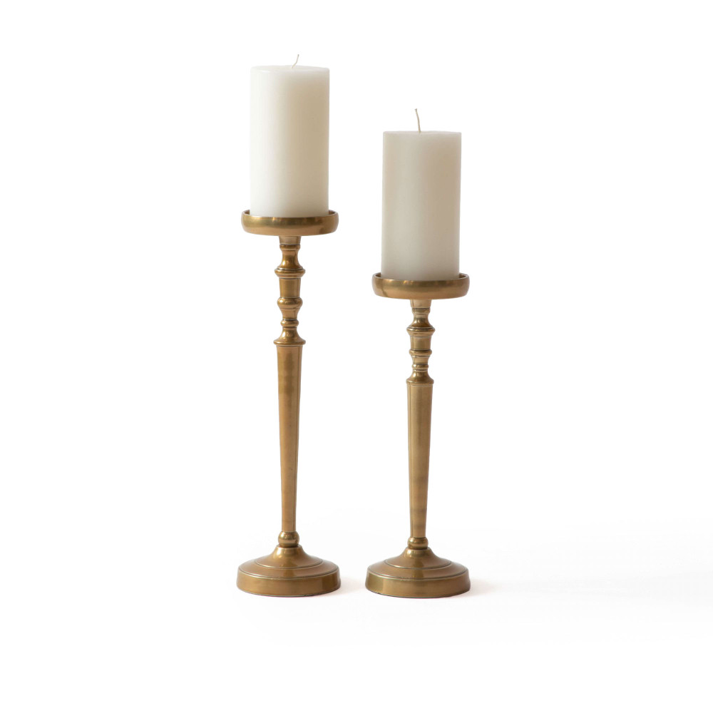 Venice Candle Stand - Antique Brass