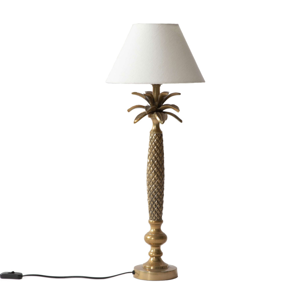 The Royal Palm Lamp Stand-Antique Brass