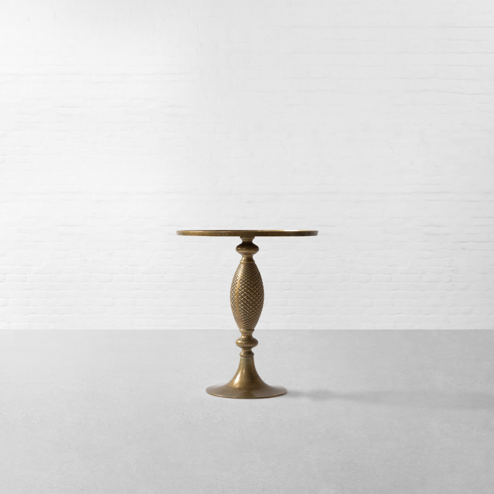 Atlantis Side Table – Antique Brass