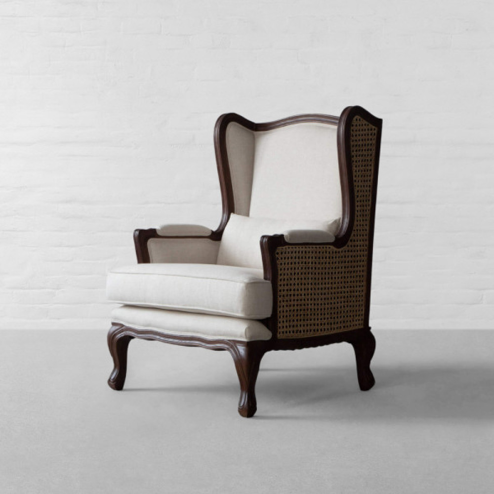 Reims Rattan Wingback Armchair