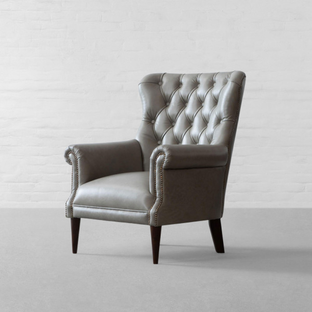 Dalhousie Tufted Leather Armchair