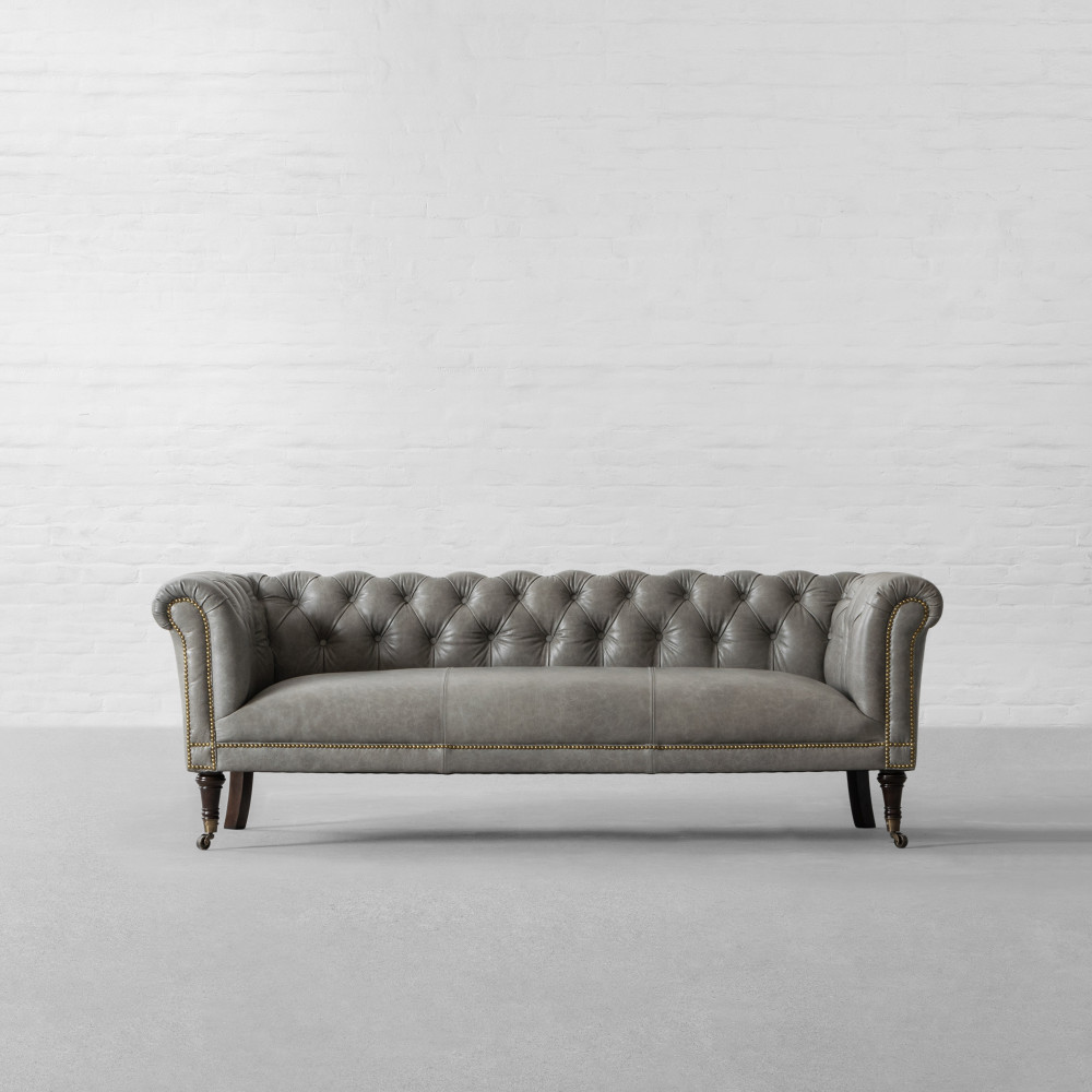 Regiment Chesterfield Leather Sofa