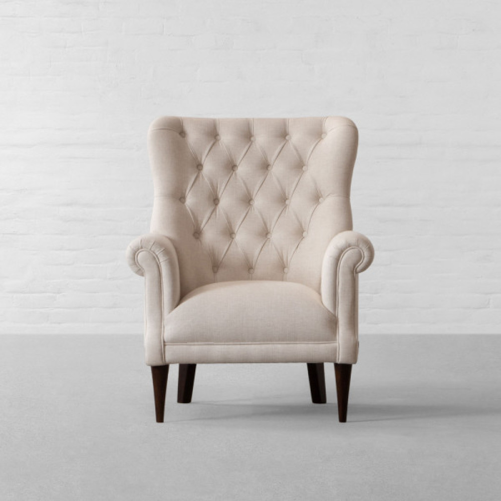 Dalhousie Tufted Fabric Armchair