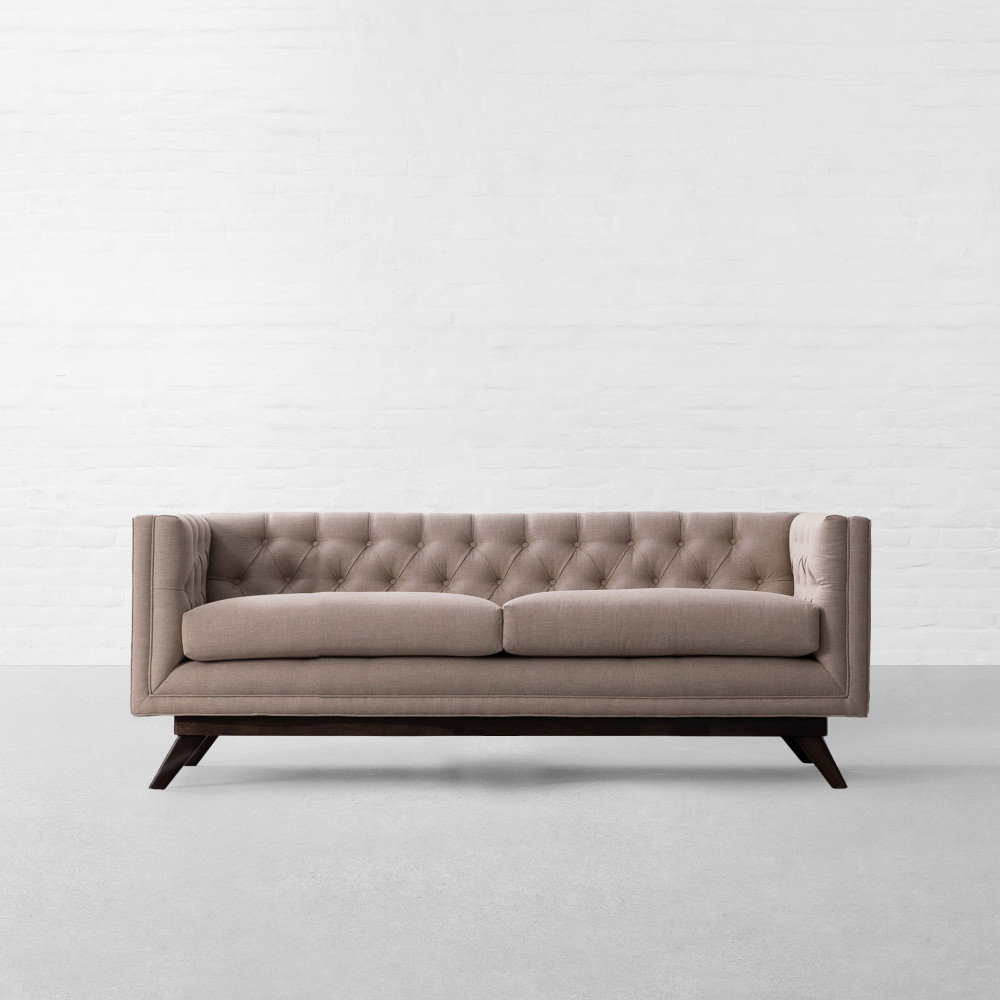 Bombay Tufted Fabric Sofa