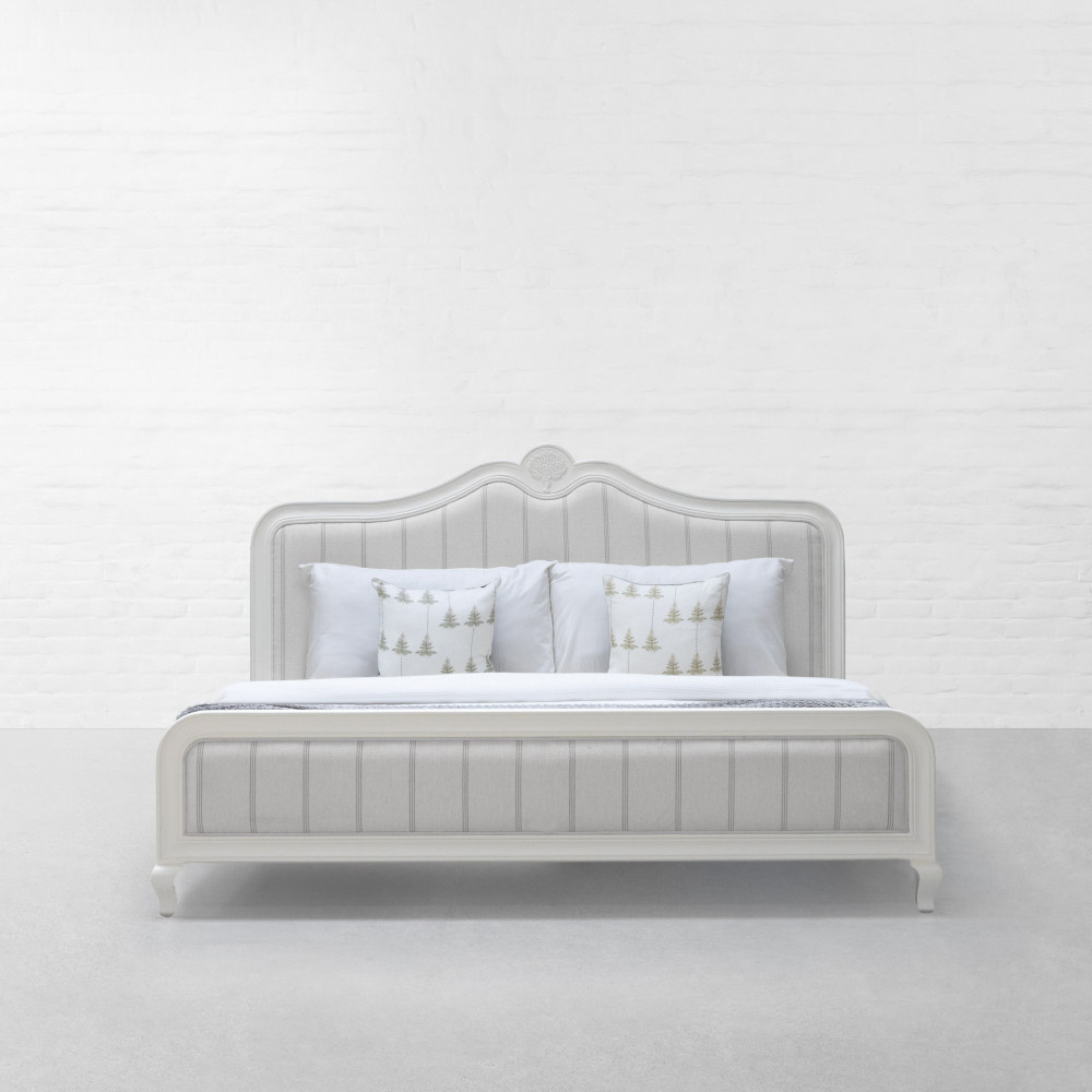 Summer Garden Upholstered Bed Without Storage-Queen Size