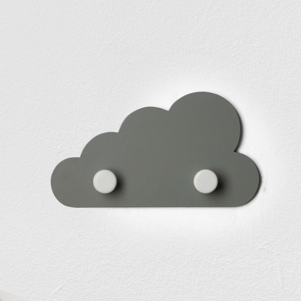 Kids Cloud Wall Decor with Knobs (Large)