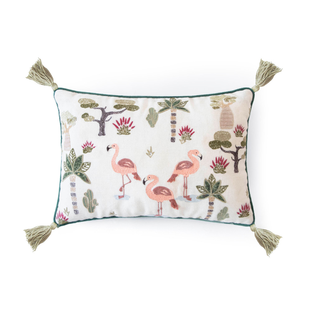 Famboyant Flamingos Kids Cushion Cover