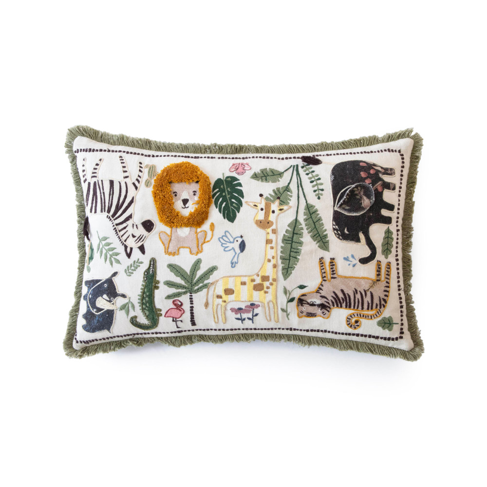 Jumble Jungle Kids Cushion Cover