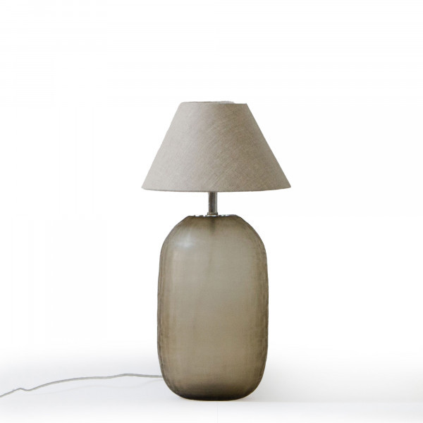 Mellow Glass Lamp Stand - Brunette