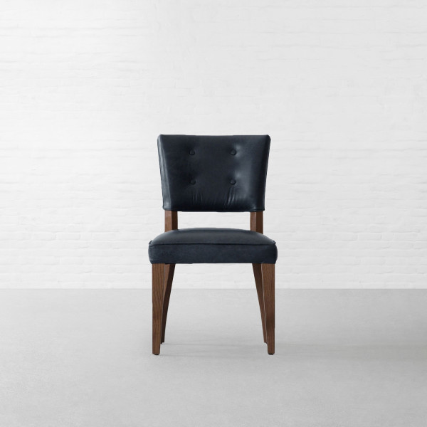 Prague Leather Dining Chair - Armless