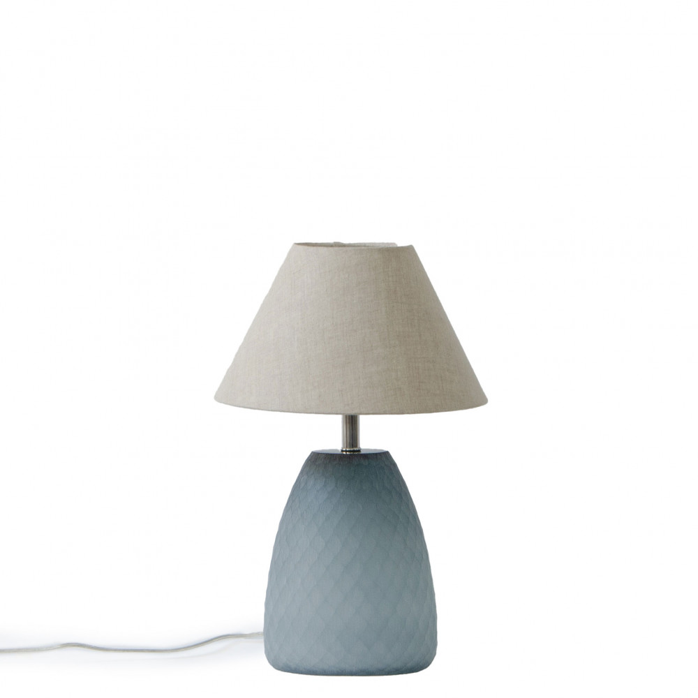 Scales Glass Lamp Stand - Teal