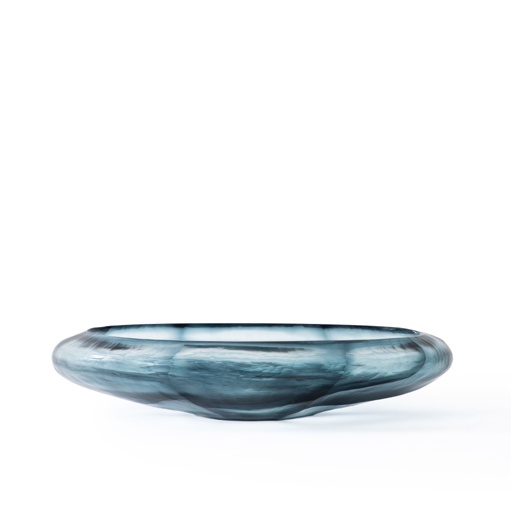 Shibori Glass Bowl - Teal