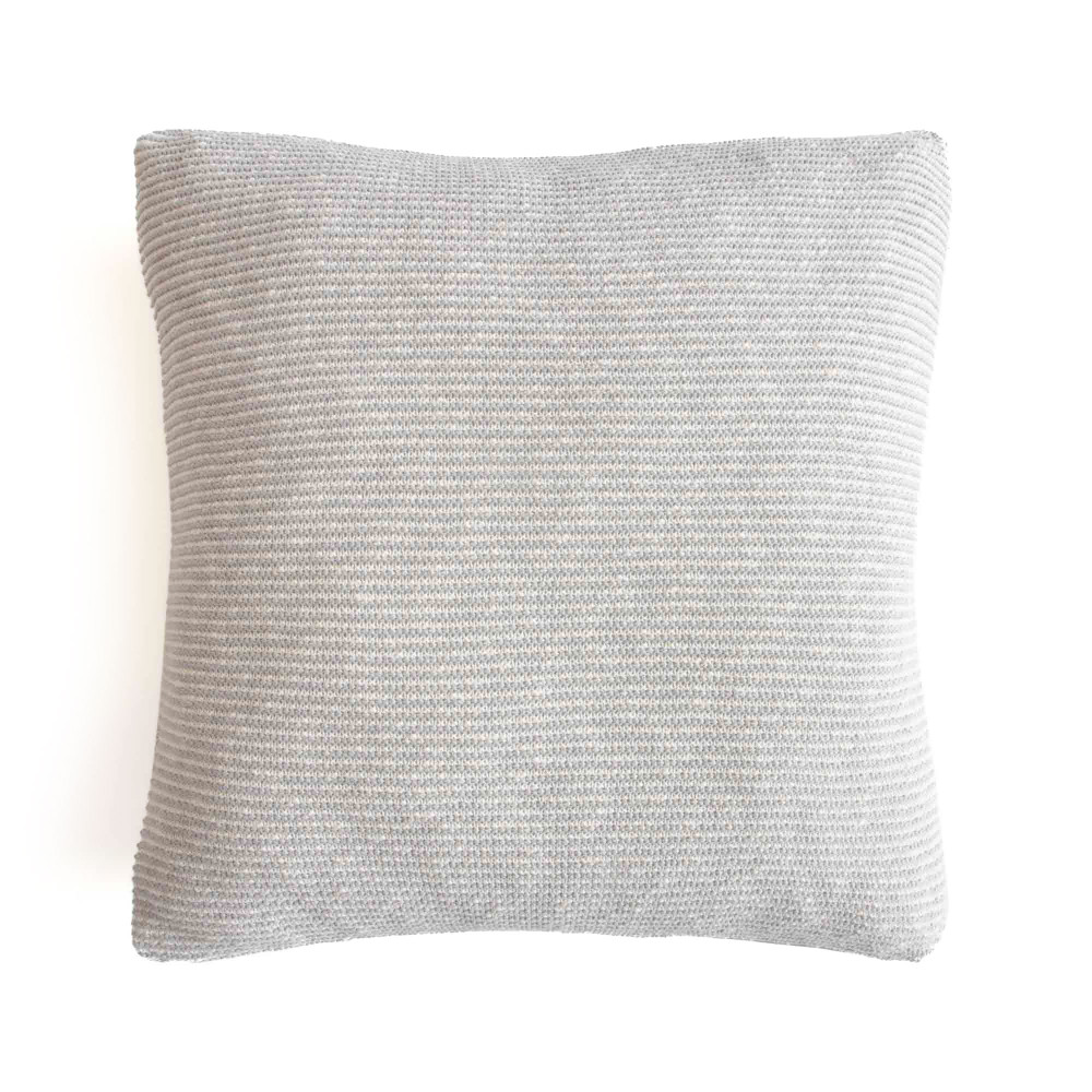 Speckled Knit Cushion Cover - Grey
